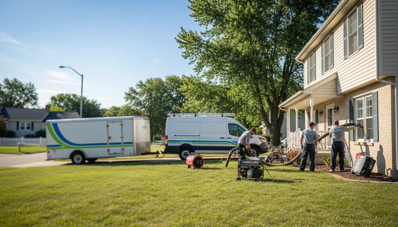 Flooded Basement Restoration And Cleanup With Repair in Luther, MI near me